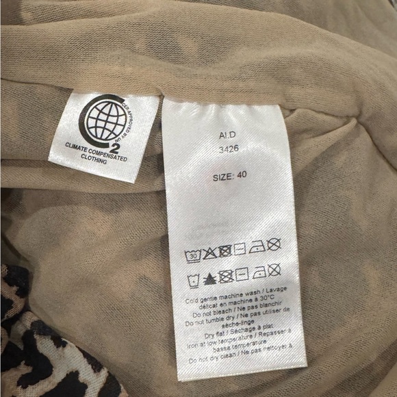 NWOT Ganni Ruched Leopard Print Mini Dress Animal Print Size EU 40 US 8 - Picture 7 of 10